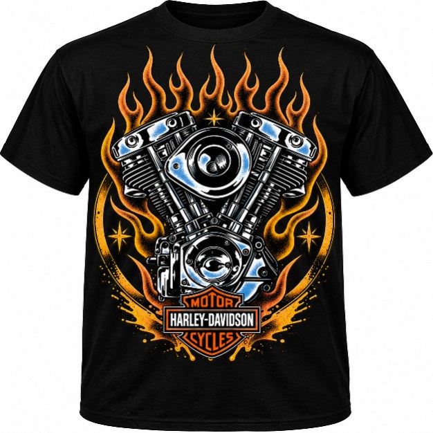 Motorcycle t-shirt design, printed by G-Vegas Tee's.